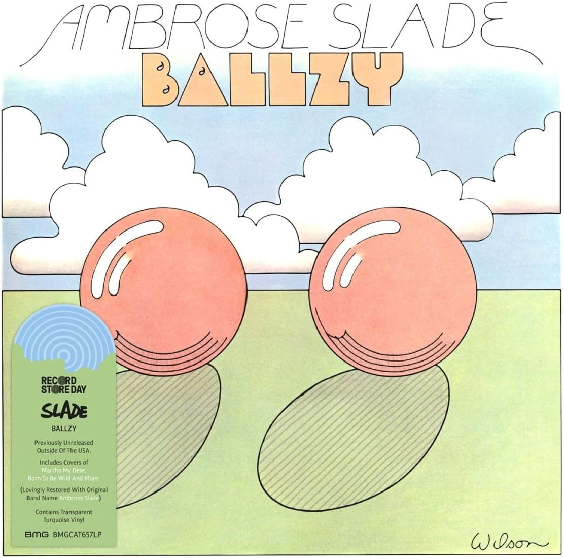 Ambrose Slade. Ballzy (LP) Transparent Turquoise