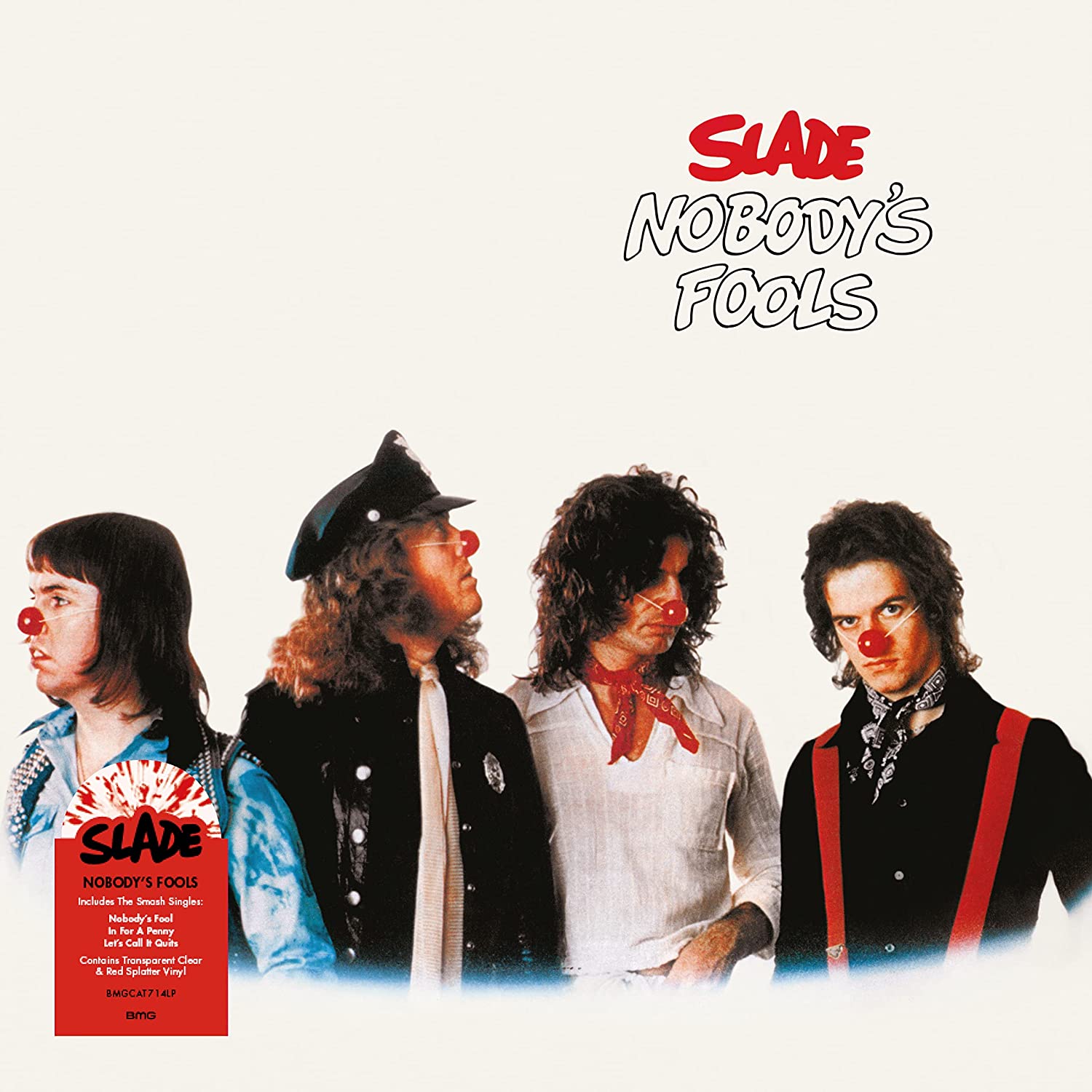 Slade. Nobody's Fools (LP) Clear/Red splatter vinyl