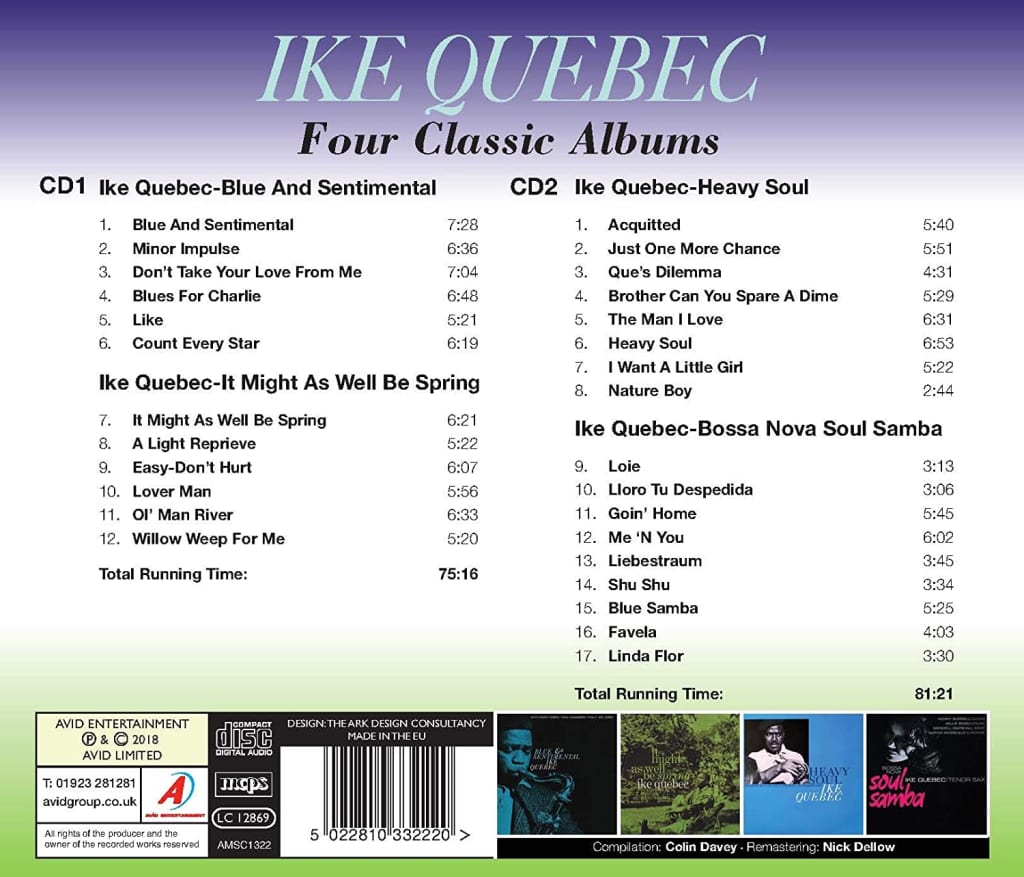 Ike Quebec. Four Classic Albums (2CD) — изображение 2