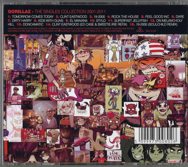 Gorillaz. The Singles Collection 2001-2011 (CD) — изображение 2